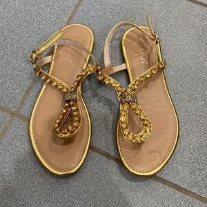 Gold sandals